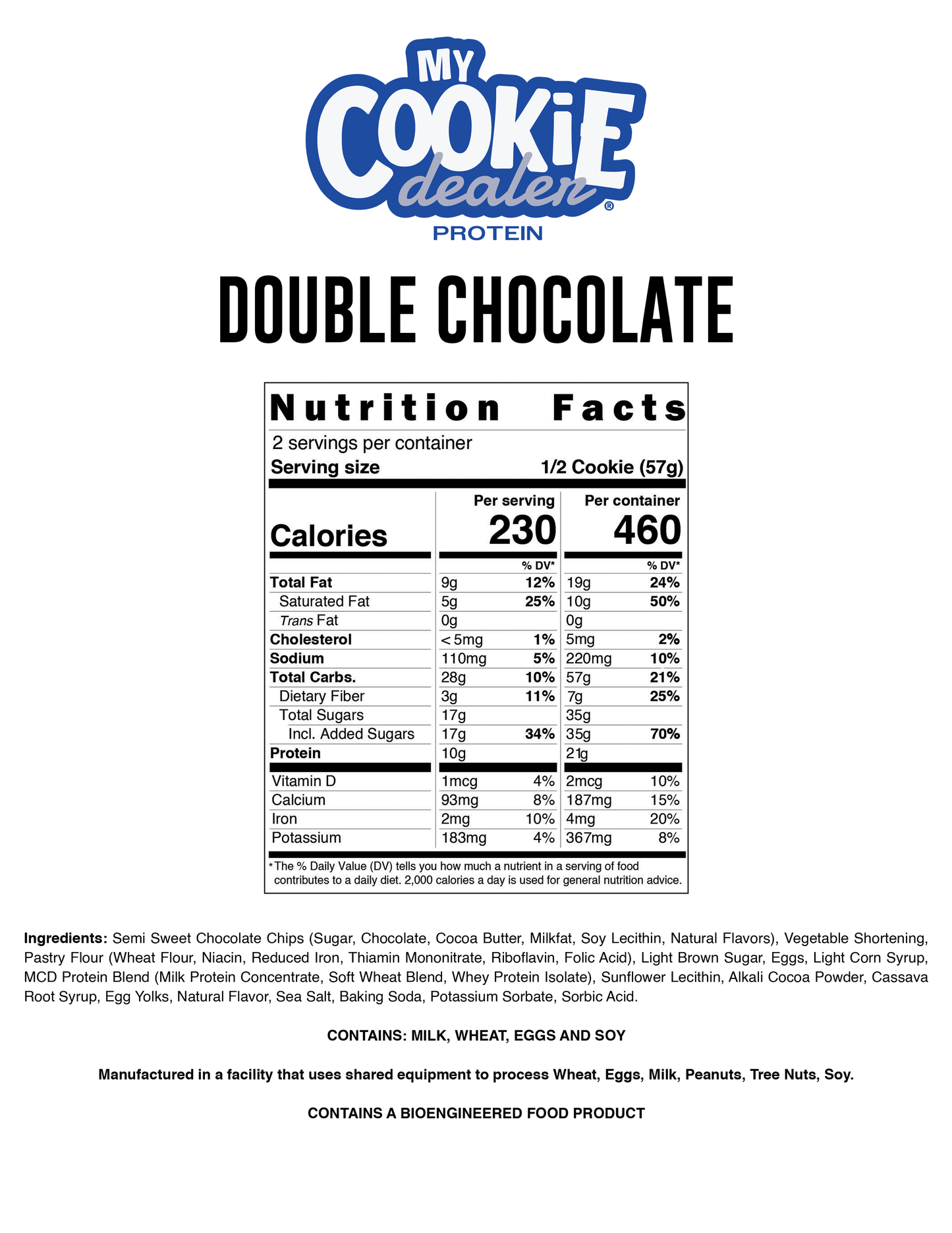 Double Chocolate Protein Cookie