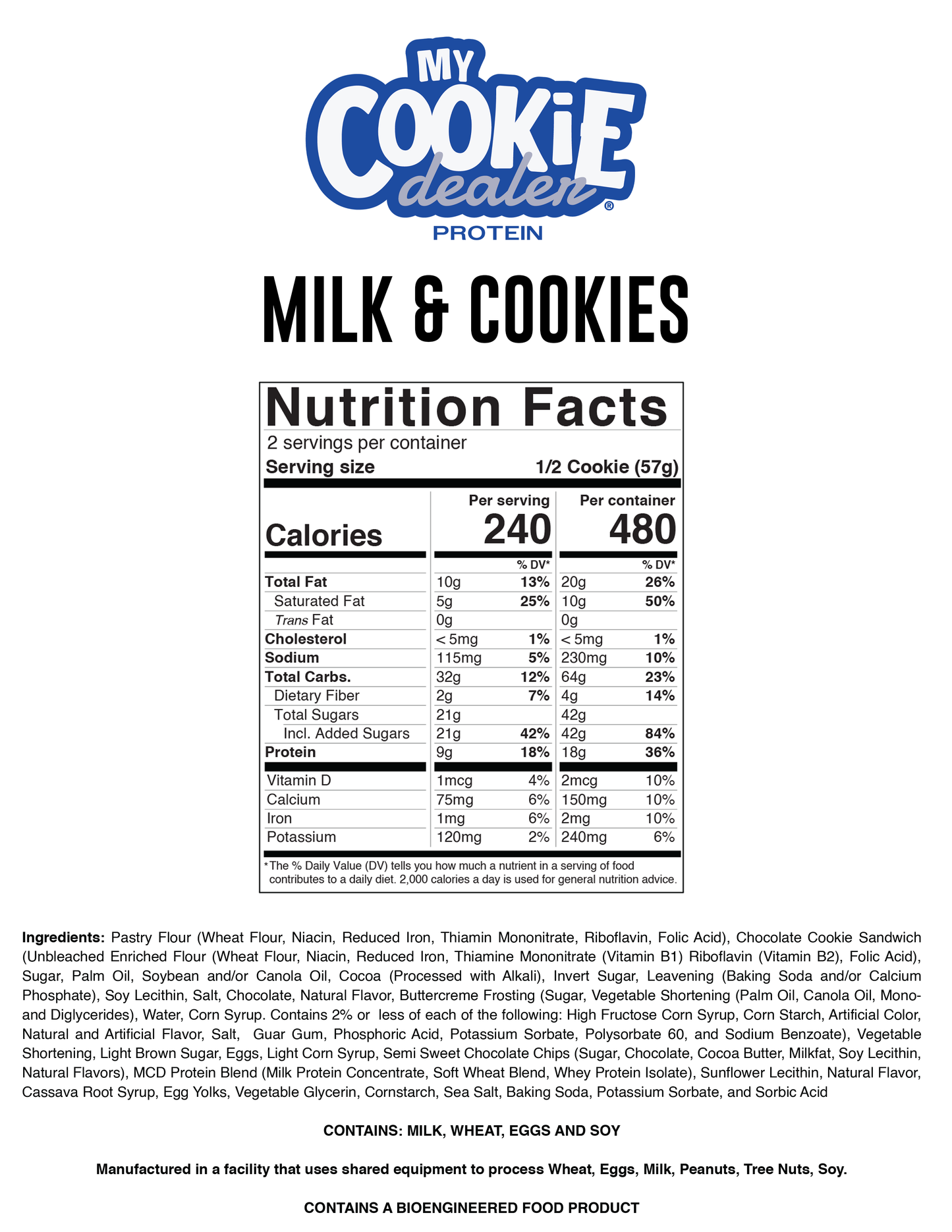 Milk & Cookies Protein Cookie