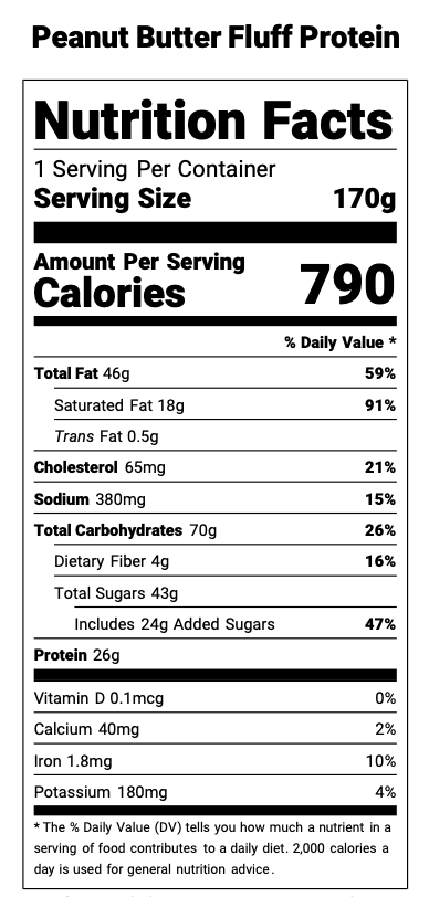 Peanut Butter Fluff Protein