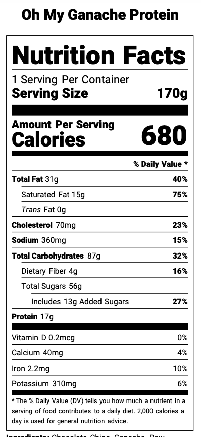Oh My Ganache Protein